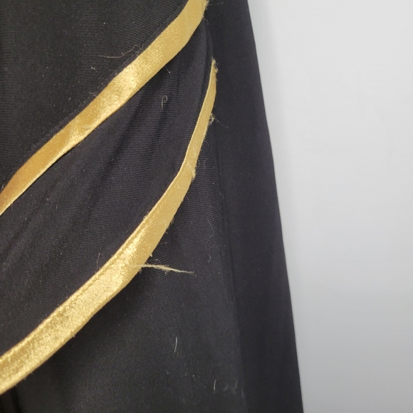 Frank Lyman design women's black with gold trim ruffled party dress - Picture 5 of 10